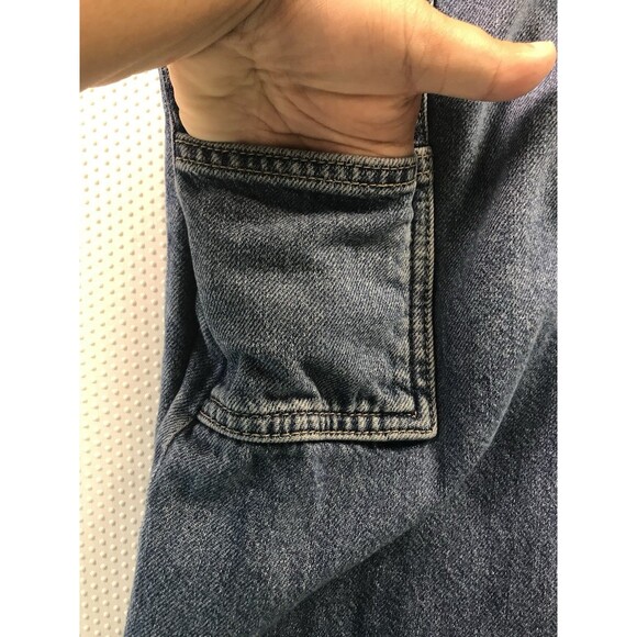 Forever 21 + Extra Wide Leg Carpenter Baggy Denim Grunge Skater Jeans 12 Plus - Picture 9 of 15